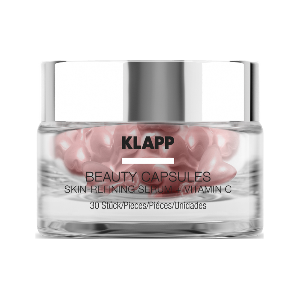 Картинка сыворотка для лица витамин С beauty capsules Skin-Refining Serum Vitamin C KLAPP 30 шт. в магазине МИР КАПСУЛ