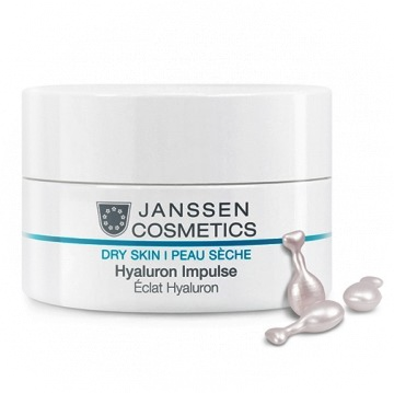 Картинка Janssen Cosmetics Dry Skin Hyaluron Impulse Capsules увлажняющие капсулы для лица 150 шт. в магазине МИР КАПСУЛ
